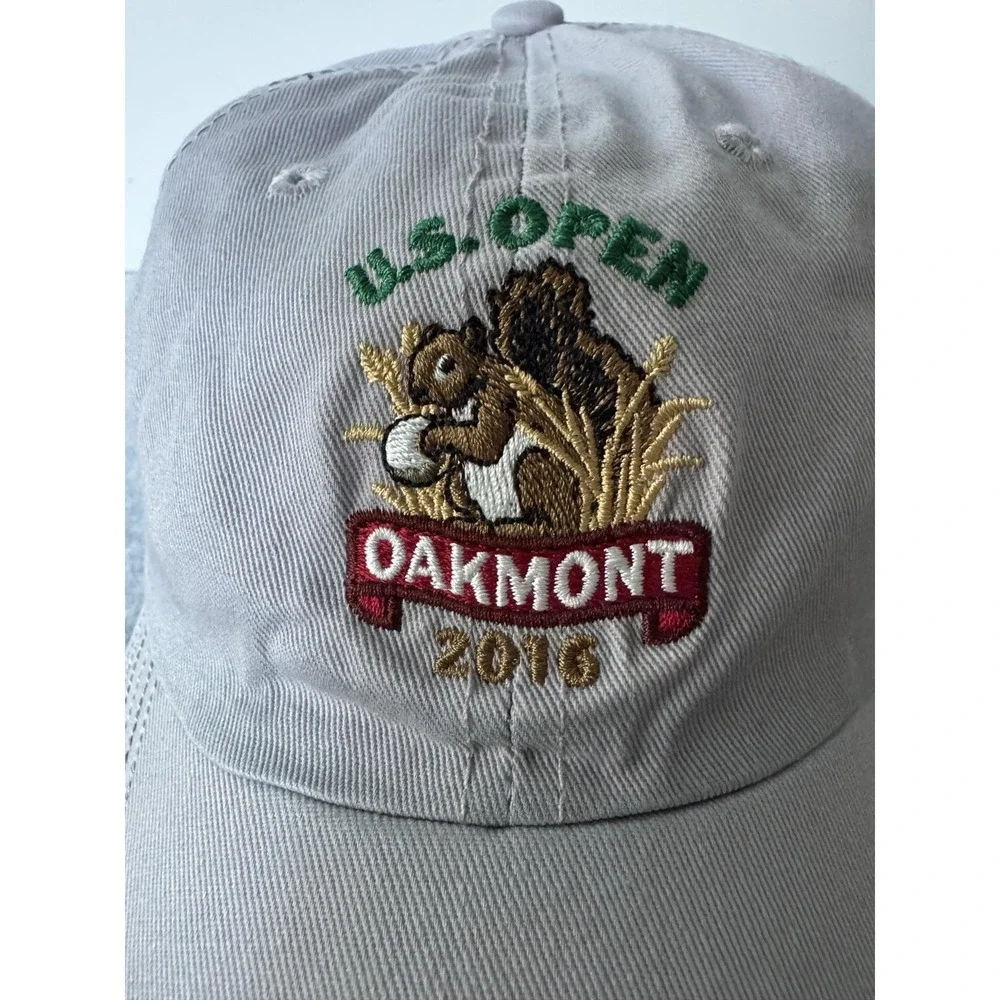 2016 U.S. Open Oakmont Hat Cap Strap Back Mens One Size Gray Golf USGA Member